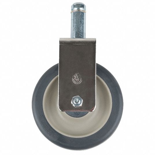 METRO Rigid Stem Caster, 5 in Wheel Dia., 300 lb Load Rating 2ENG8