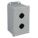 PUSH BUTTON ENCLOSURE, 30 MM, 2 HOLES, CARBON STEEL, NEMA 13/3