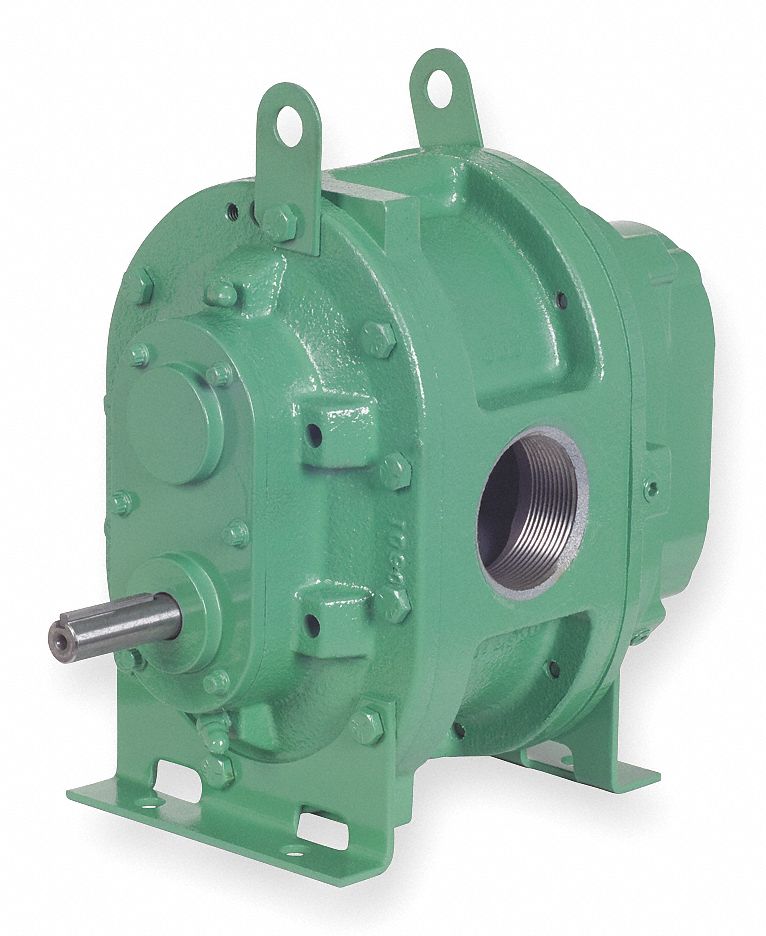 Positive Displacement Blower: Vertical Bottom Hand, 2 1/2 in (F)NPT, 1.24 cu in/rev Displacement