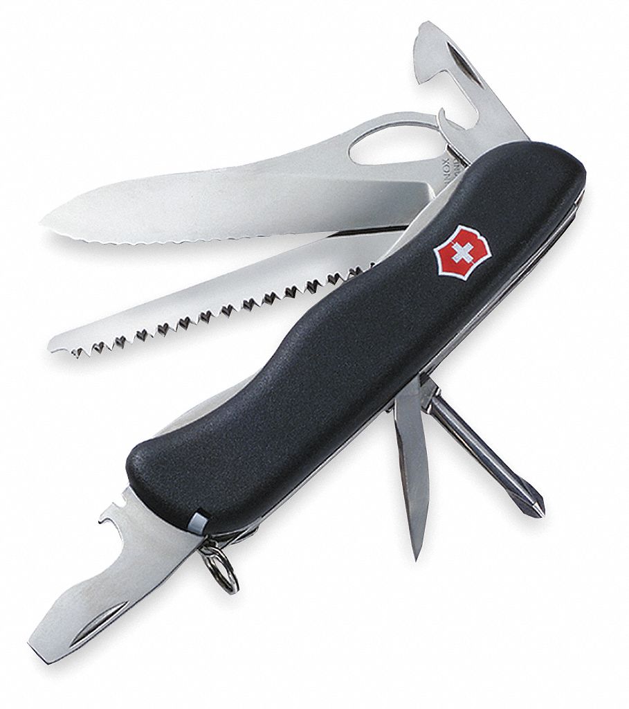 VICTORINOX Navaja Multiusos Trailmaster con 12 herramientas Acero  Inoxidable - Navajas Multiherramienta - 28E635