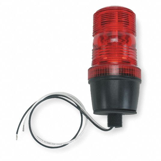 2ERP4 Warning Light, Strobe Tube, Red, 120VAC