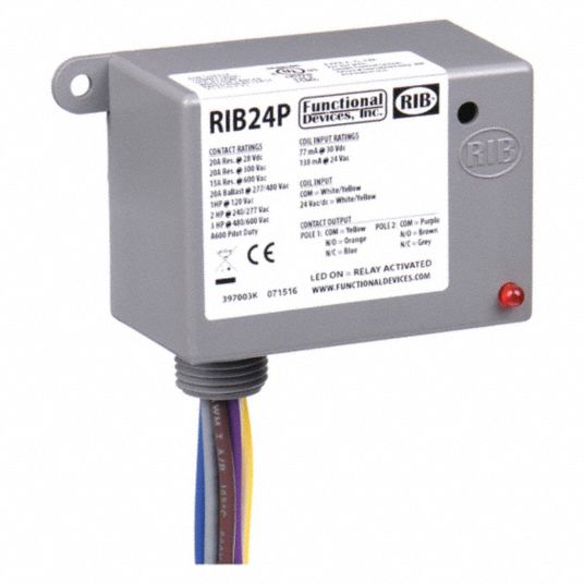 FUNCTIONAL DEVICES INC / RIB RIB01P30 Enclosed Pre-Wired