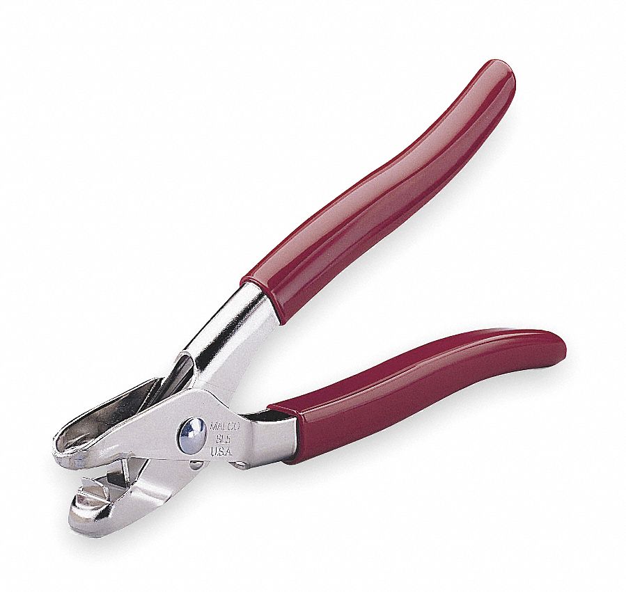 SNAP LOCK PUNCH, 9 IN OVERALL L, ⅜ IN CREATES HOLE SIZE, ALUMINUM, 0.035 IN, VINYL SIDING PUNCH