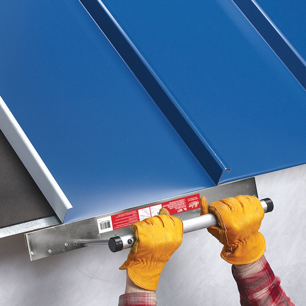 MALCO Drip Edge Folding Tool 1 in and 11/2 in, 22 ga Sheet Metal 2ETK9DEFT Grainger