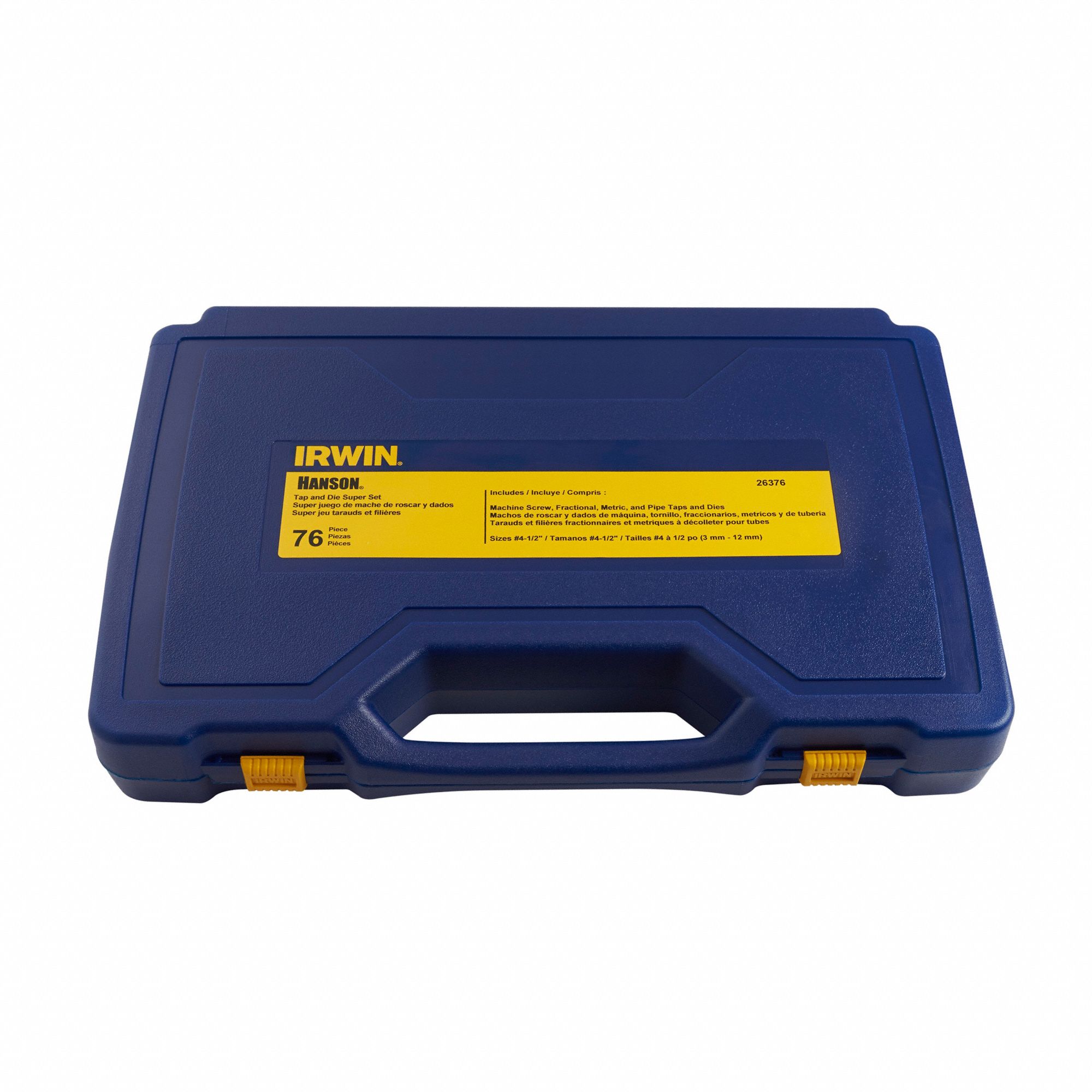 IRWIN HANSON Tap and Die Set, Number of Pieces 76, Die Shape Hex, Tap