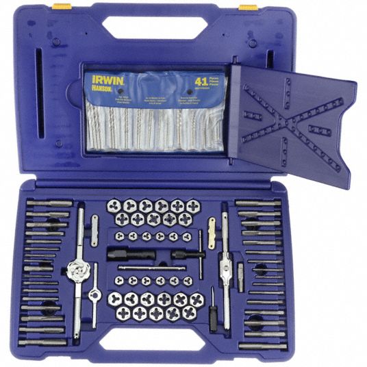 Irwin Hanson 117 Pieces 36 Drills Drill Bit Tap And Die Set