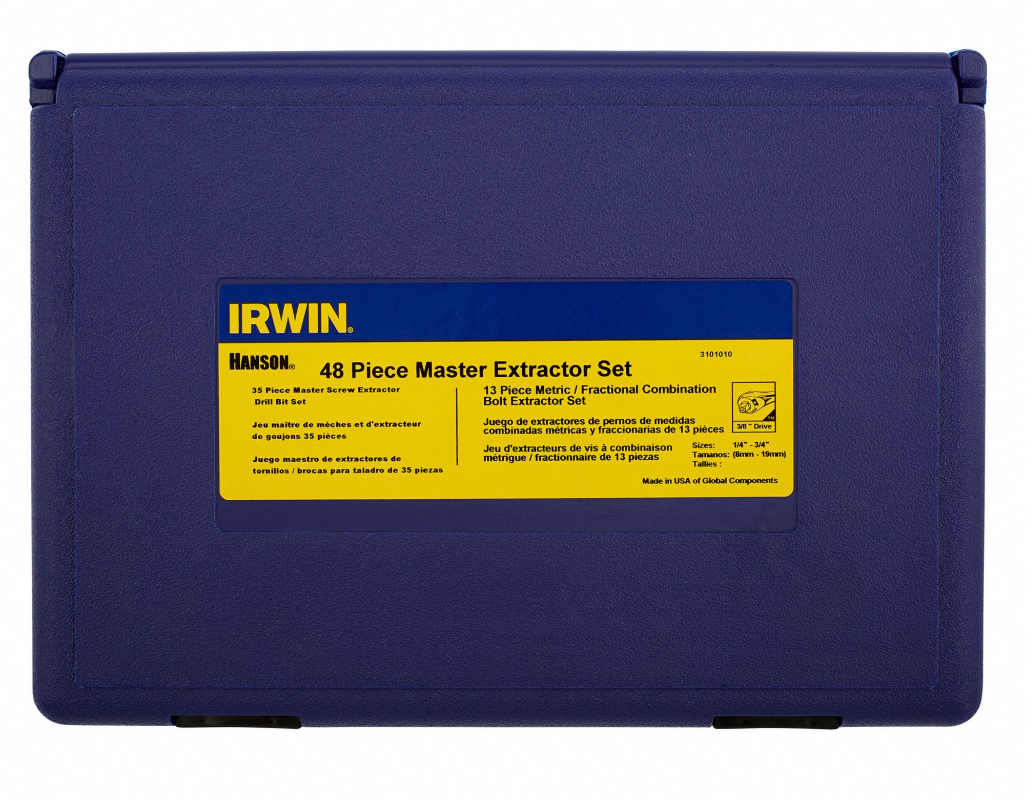 IRWIN HANSON Screw Extractor Set MultiSpline and Bolt Extractor and