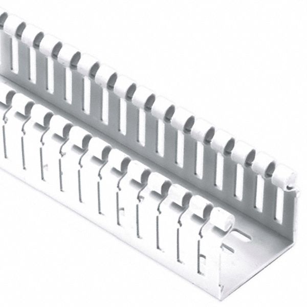 PANDUIT Wiring Duct for Hinged Covers 1 1/2 in Nom Wd, 1.6 in Slot Ht