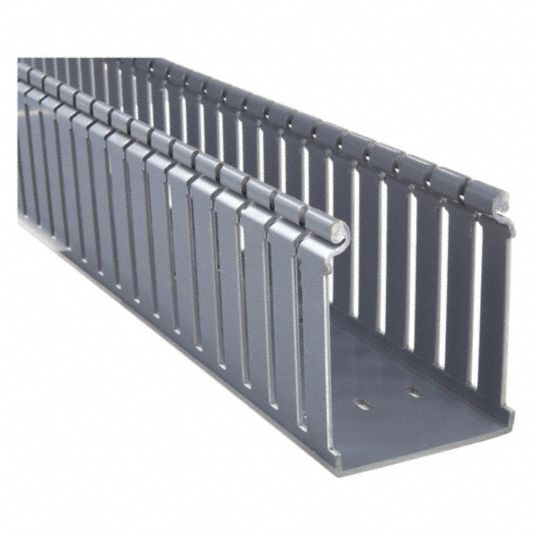 3 in Nom Wd, 3.6 in Slot Ht, Wiring Duct for Hinged Covers 2ETY5