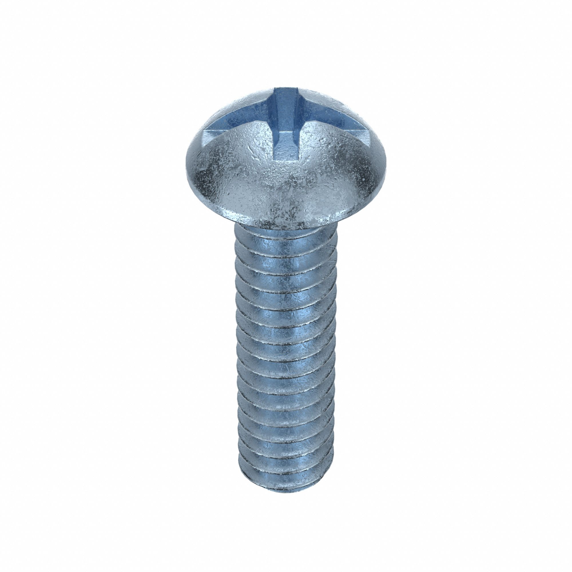 Machine Screw, 10-24x3/4"L, ZnPld, 100PK