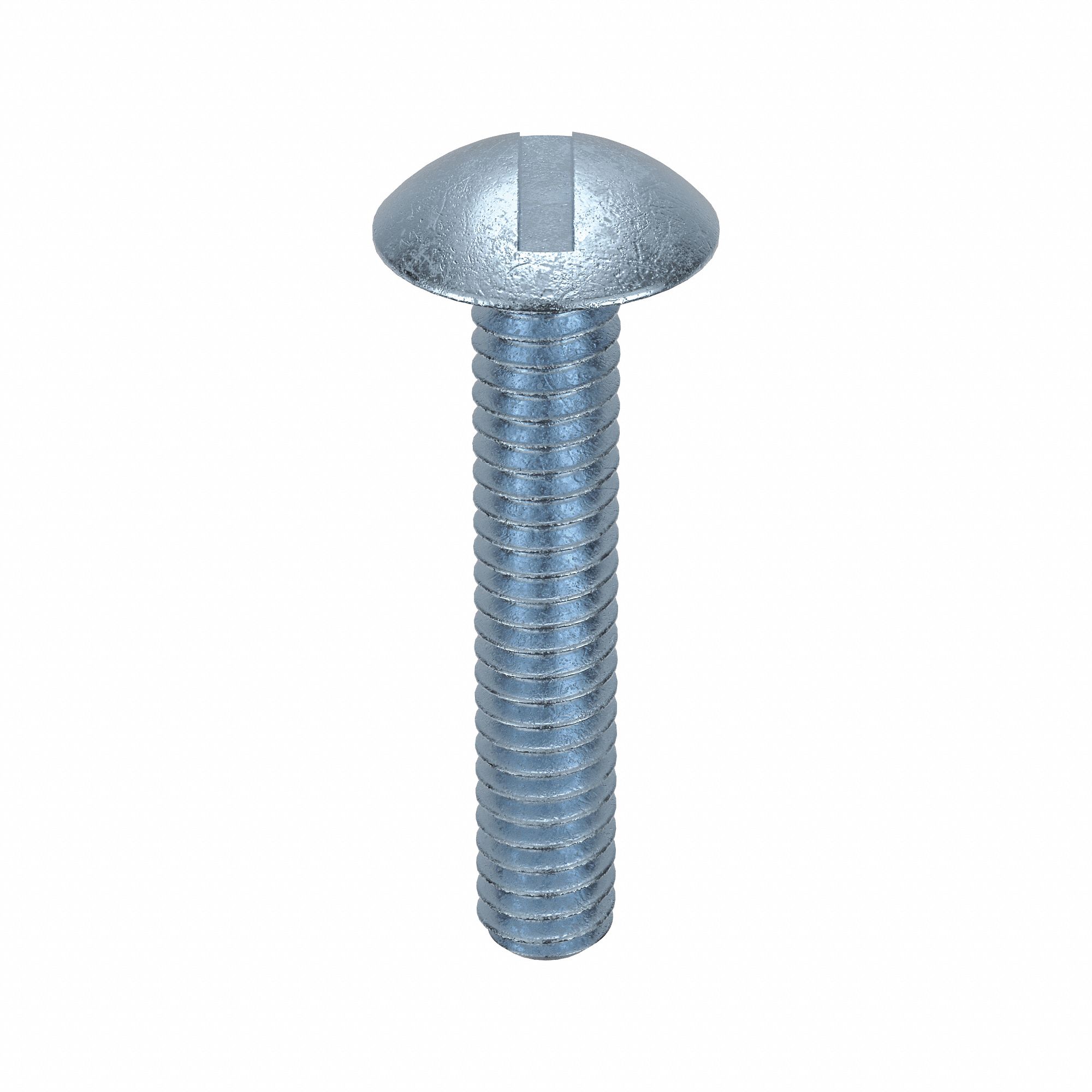 Machine Screw: 1/4"-20 Thread Size, 1 1/4 in Lg, Steel, Zinc-Plated, Truss, Slotted, 100 PK