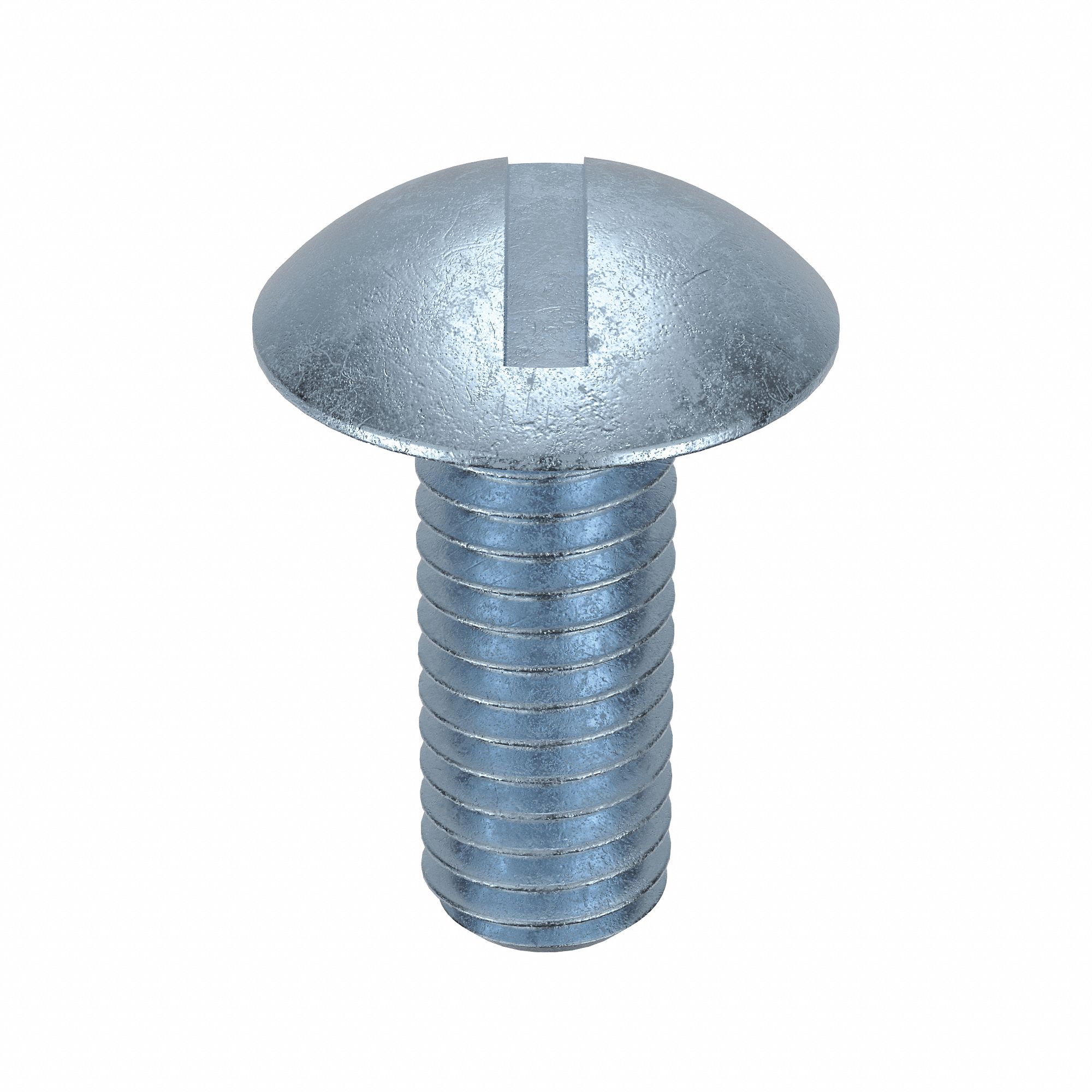 Machine Screw: 3/8"-16 Thread Size, 3/4 in Lg, Steel, Zinc-Plated, Truss, Slotted, 100 PK