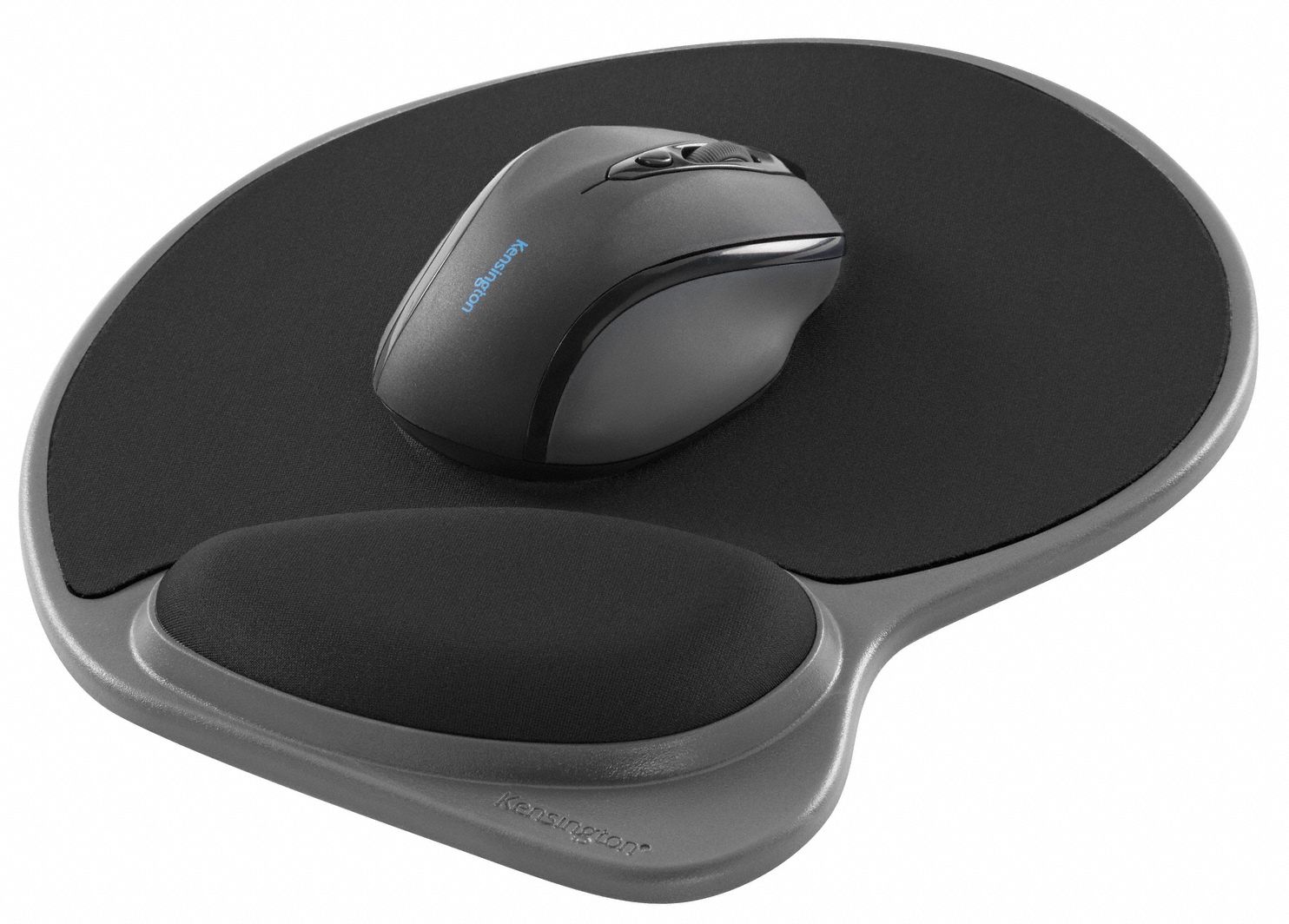 KENSINGTON Mouse Wrist Rest, Black, Standard 2EUA6K62816USF Grainger