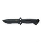 FIXED BLADE KNIFE,BLACK SS,4 7/8 IN