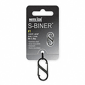 DOUBLE GATE CARABINER,1-9/16 IN.,BL