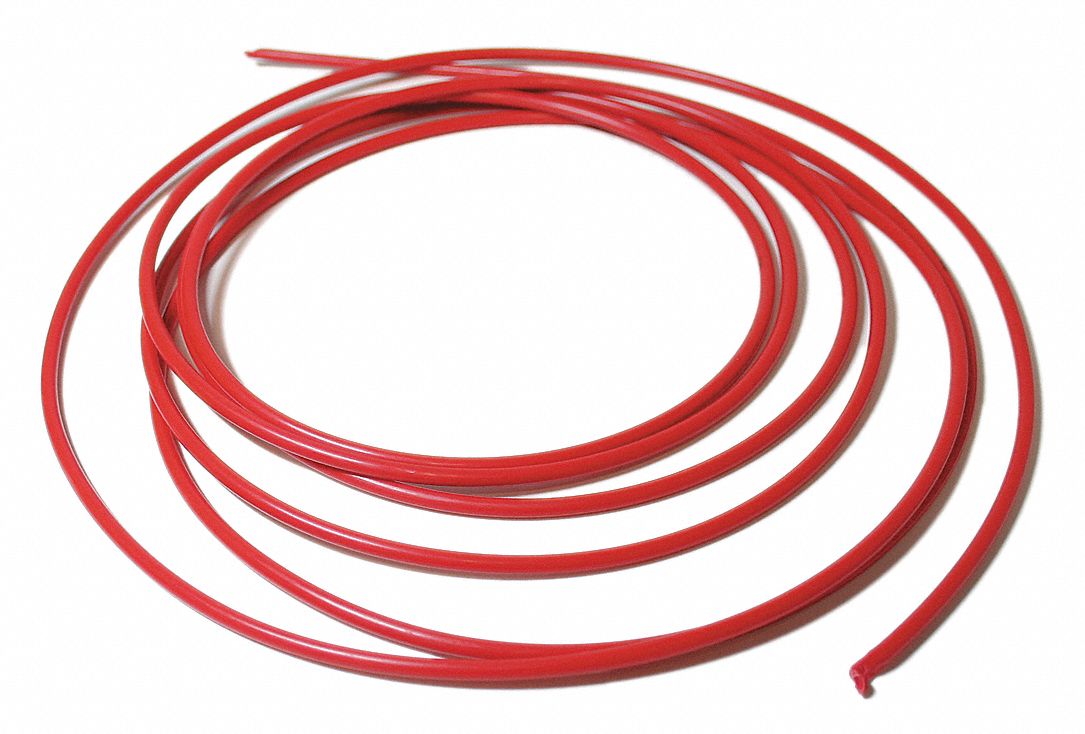 Tubing: Air-Trol®/Penal-Trol®, Polyethylene, 10 ft Overall Ht, 1/8 in Overall Dia, Red