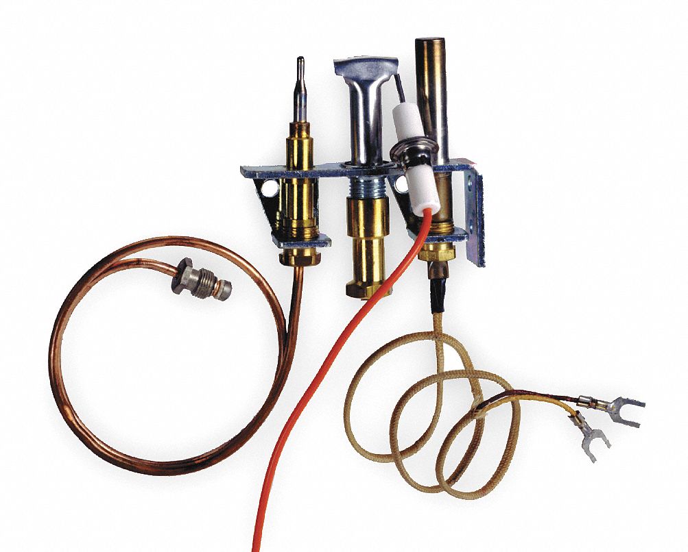 PILOT ASSEMBLY, UNIVERSAL, LP, 3-WAY, THERMOCOUPLE, THERMOPILE AND FLAME SENSOR, UNI-LINE 1900-1970