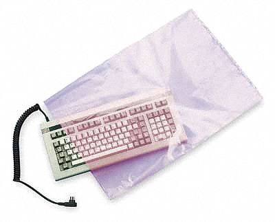 GRAINGER APPROVED 5CYE3 Open End Poly Bag,Anti-Static,Flat,PK500 5CYE3