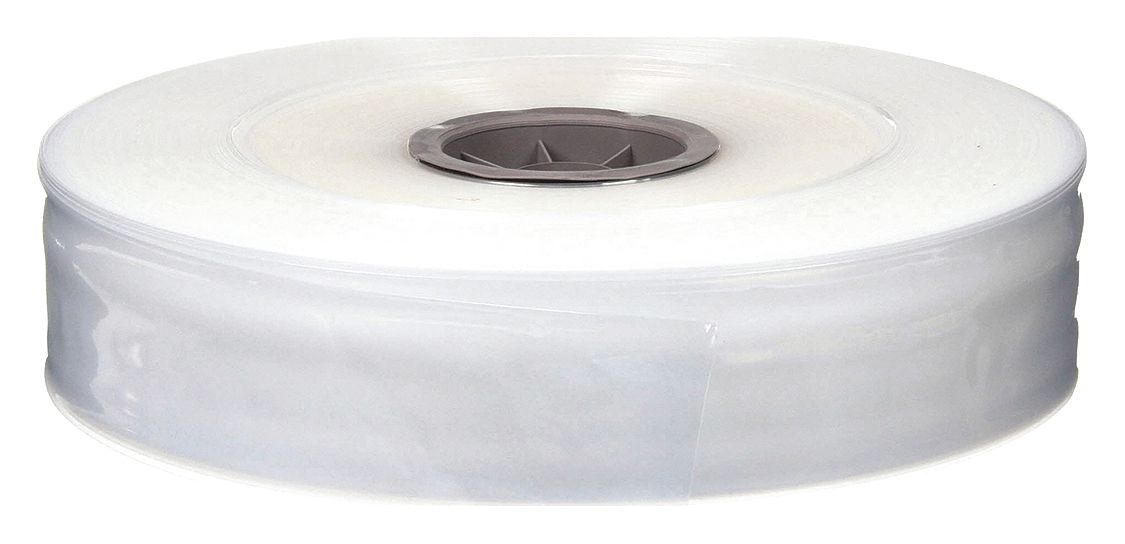 POLY TUBING, 2 IN W, 1,075 FT ROLL L, 3 IN CORE DIAMETER