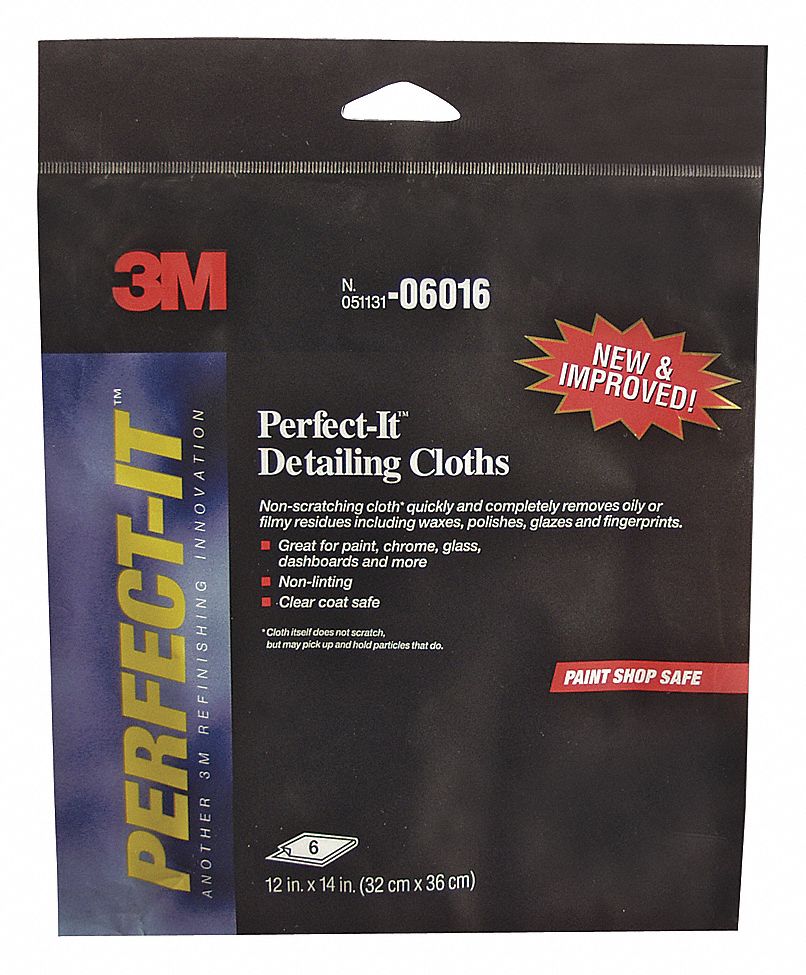 2EXZ1 - Detailing Cloth Microfiber 14x12 In PK6