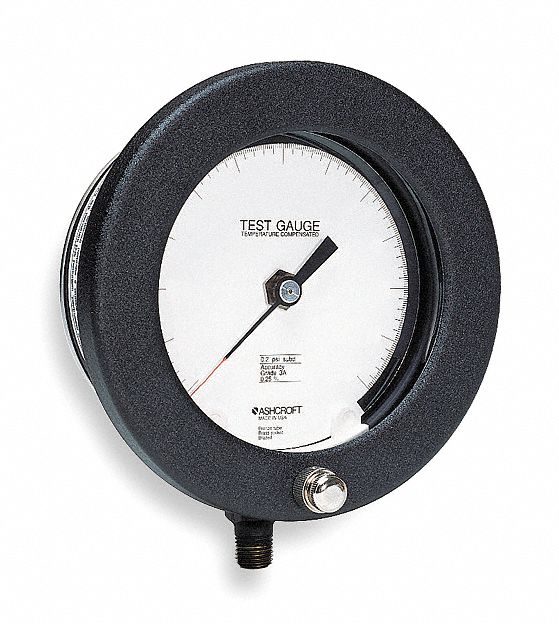 VACUUM GAUGE,30 HG TO 0,4-1/2IN,1/4IN