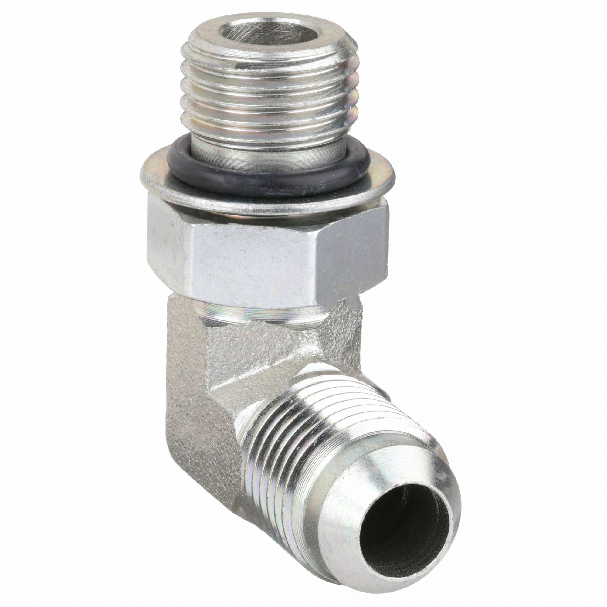 Eaton Aeroquip 2024-4-6S 90 Degree Male Elbow, JIC 37 Degree & NPT End Types, Ca