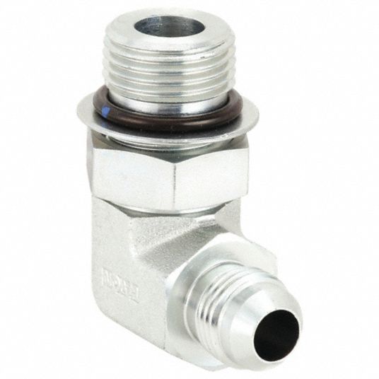 1/2 in x 3/8 in Fitting Size, Male x Male, Hydraulic Hose Adapter ...