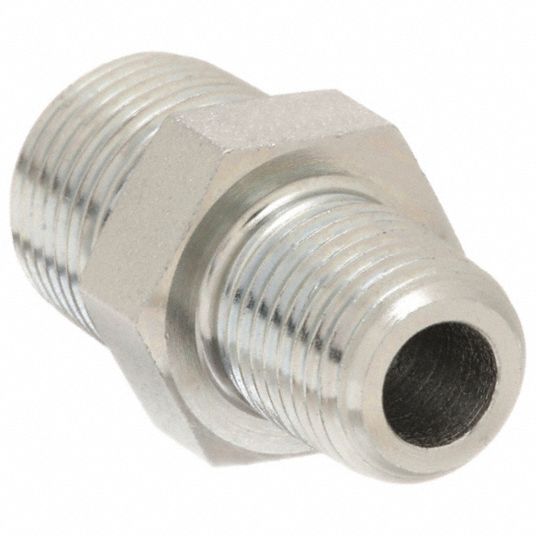 3/8 in x 1/4 in Fitting Size, Male x Male, Hydraulic Hose Adapter ...