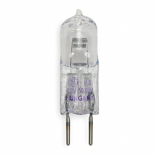Få strimmel omgivet GE LIGHTING Miniature Halogen Bulb, T3, 2-Pin (GY6.35), Lumens 2350, Watts  100 - 2F514|Q100T3/12V/CL - Grainger