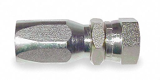Hydraulic Hose Fitting: -4 For Hose Dash Size, 7/16 in x 1/4 in Fitting Size, JIC x Hose