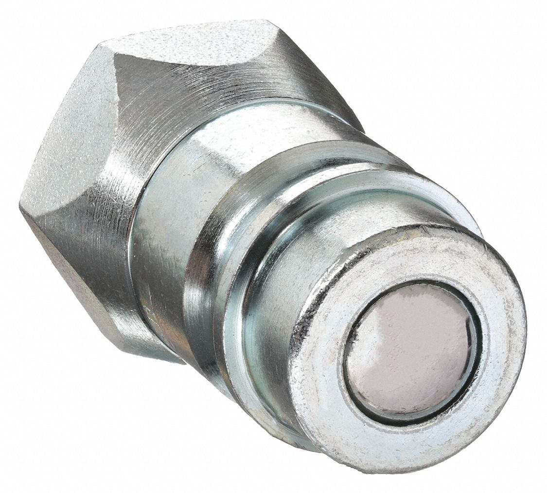 SAFEWAY HYDRAULICS, 1/2 in Coupling Size, Steel, Hydraulic Quick Connect Hose Coupling 2F781