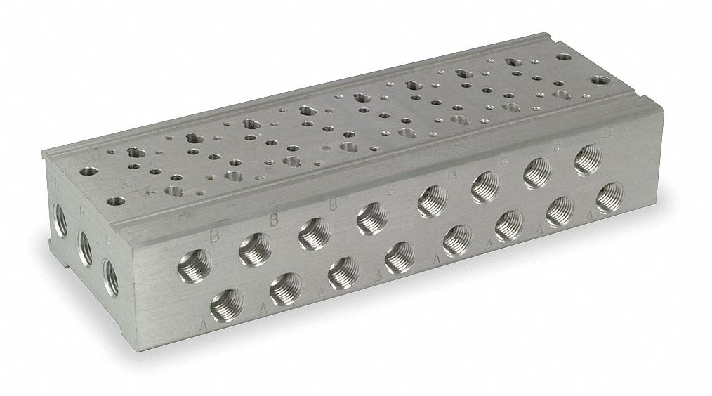 Manifold,  6 5/16 in L,  2 3/8 in W
