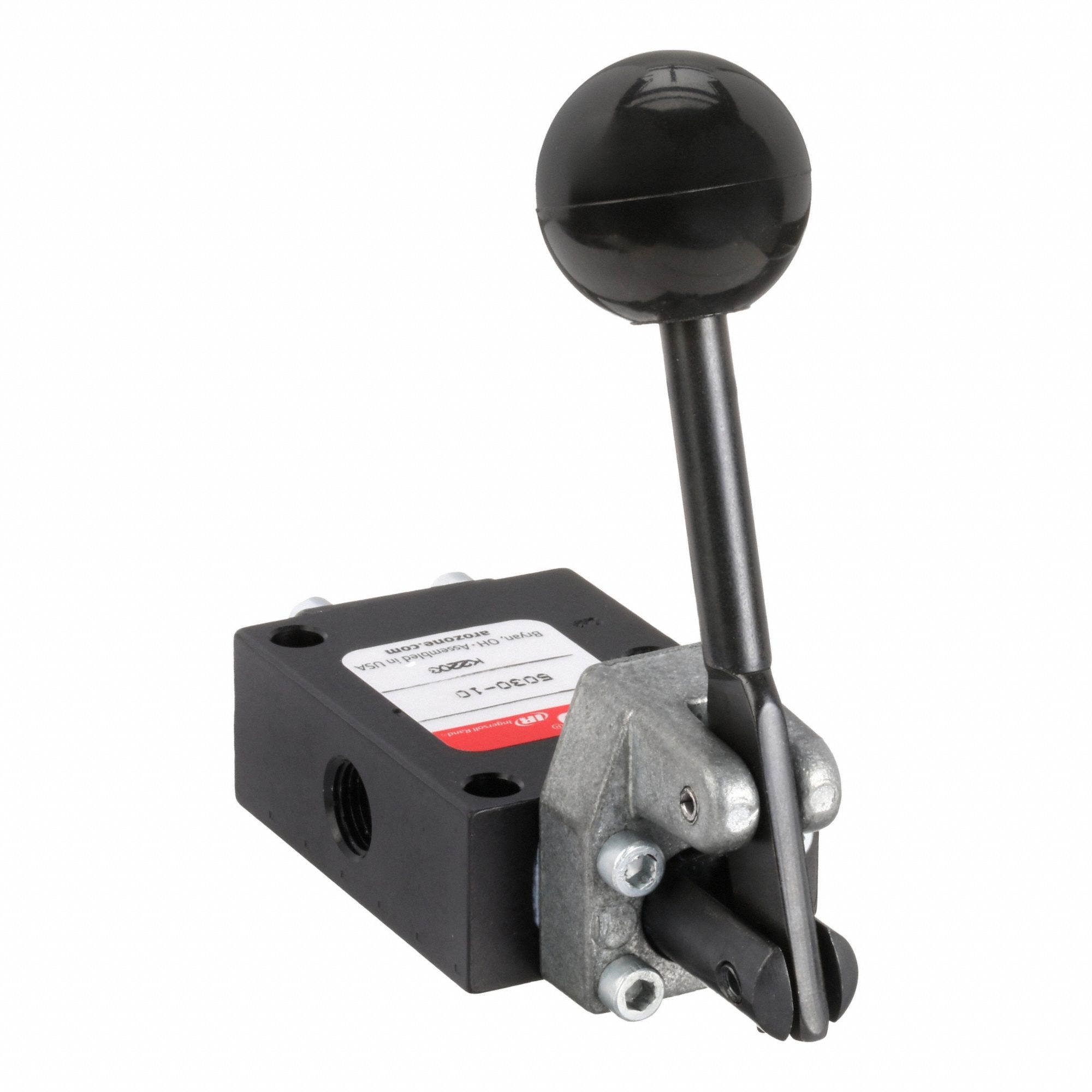 Manual Air Control Valve: 50, Three-Way / Two-Position, Lever, Black, 16 scfm Flow Rate - Max