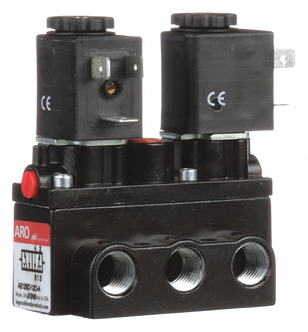 Ingersoll-Rand Ingersoll Rand A212SD-12O-A Double Solenoid Operated 2 Way Valve 120V Coil 