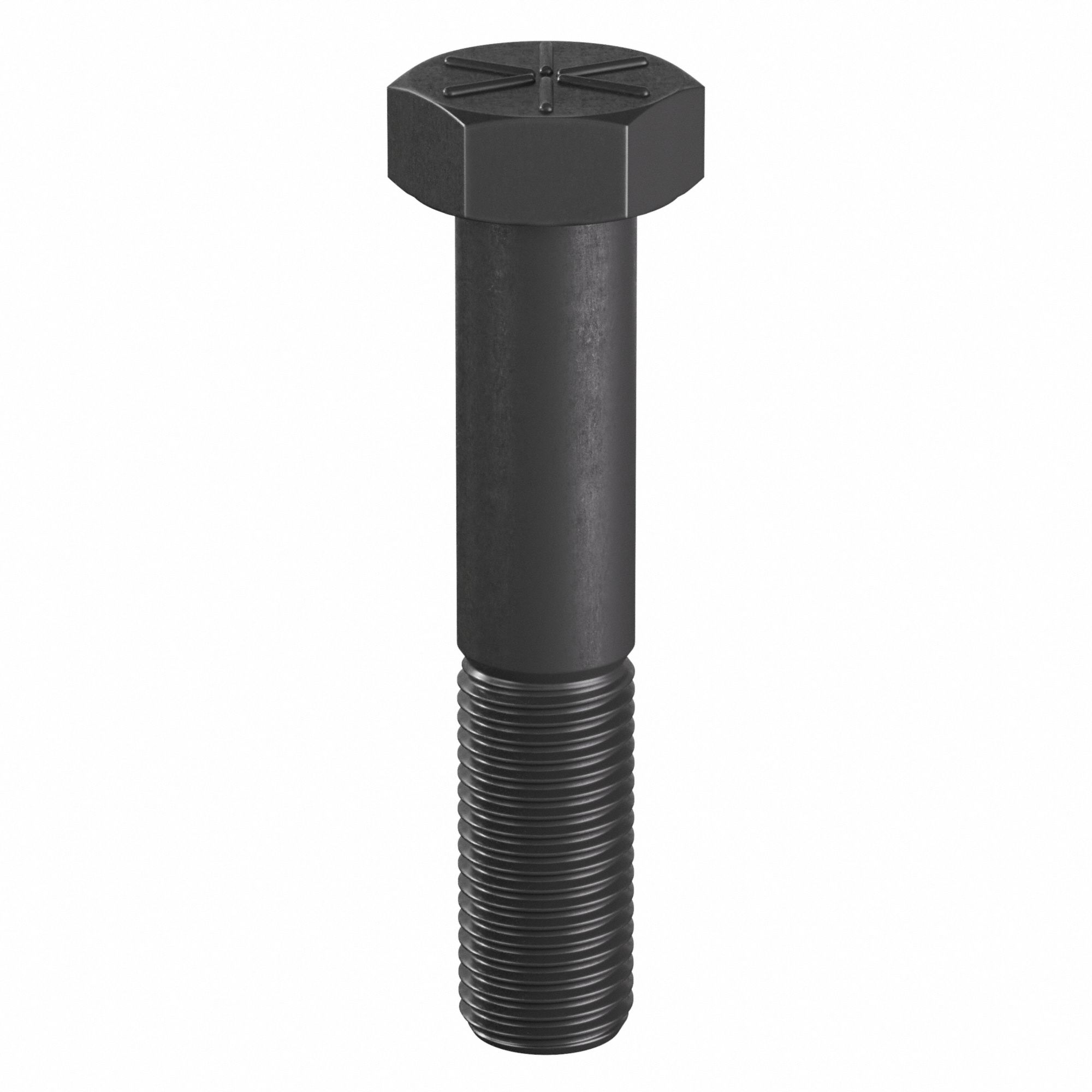 Hex Head Cap Screw: Steel, Grade 8, Black Oxide, 2"-4 1/2, Coarse, 10 in lg, Globally Sourced, Inch