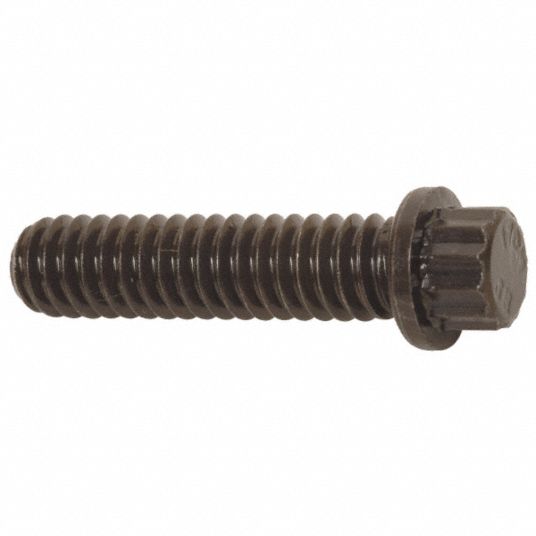 GRAINGER APPROVED 12Point Flange Head Cap Screw, 12Point Flange Head