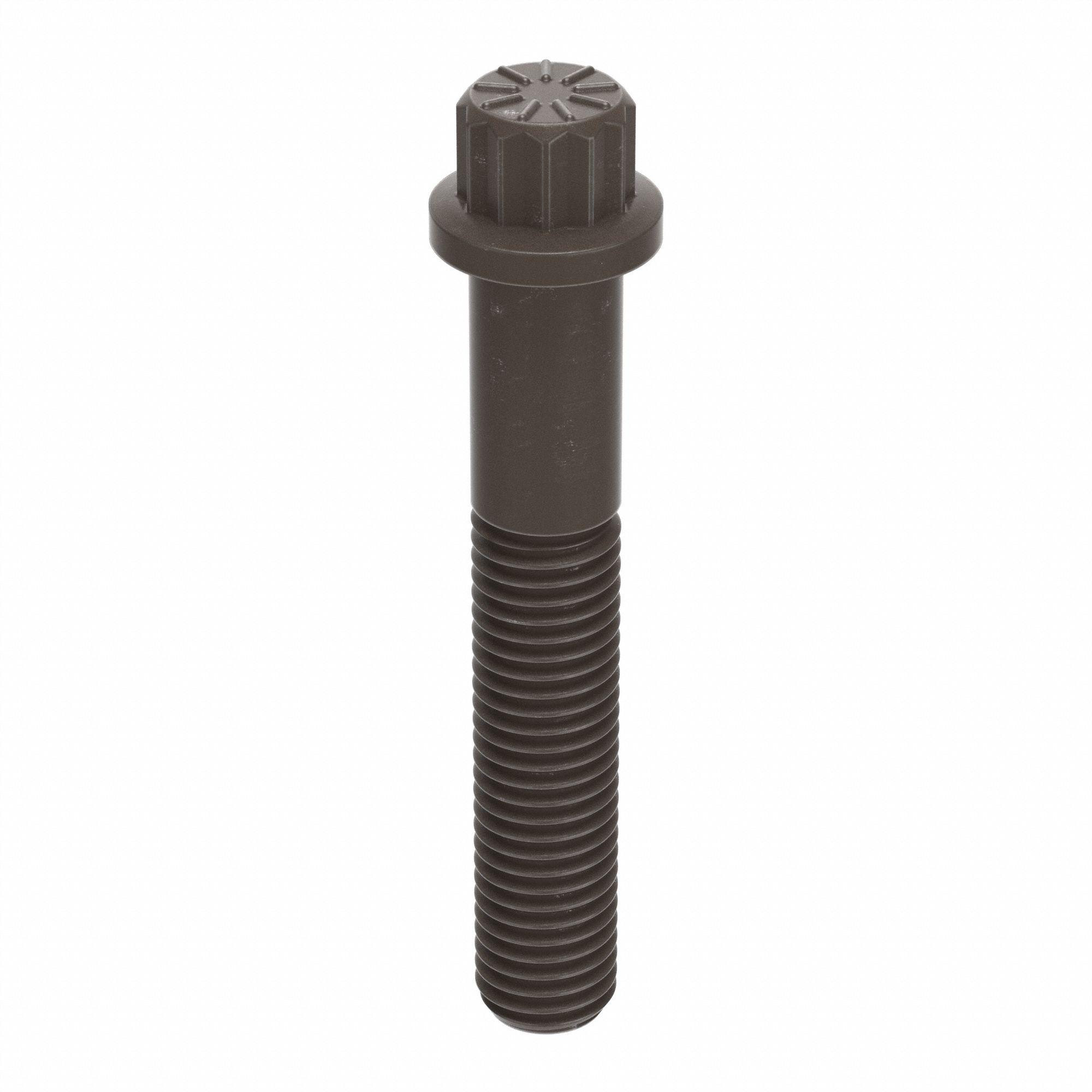 Flange Bolts: Std, Alloy Steel, Grade E9, Plain, 1 1/2 in lg, Partially Threaded, Inch, 25 PK