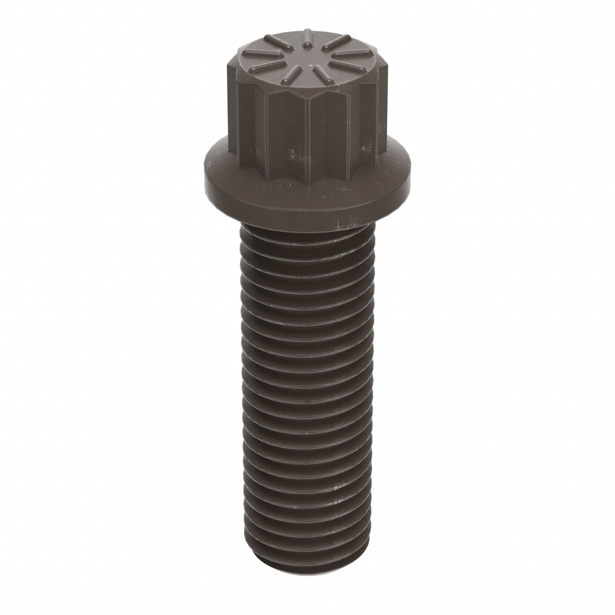 FLANGE BOLTS, STANDARD, ALLOY STEEL, GRADE E9, PLAIN, 1 IN L, FULL THREAD, INCH, 3A, 100 PK