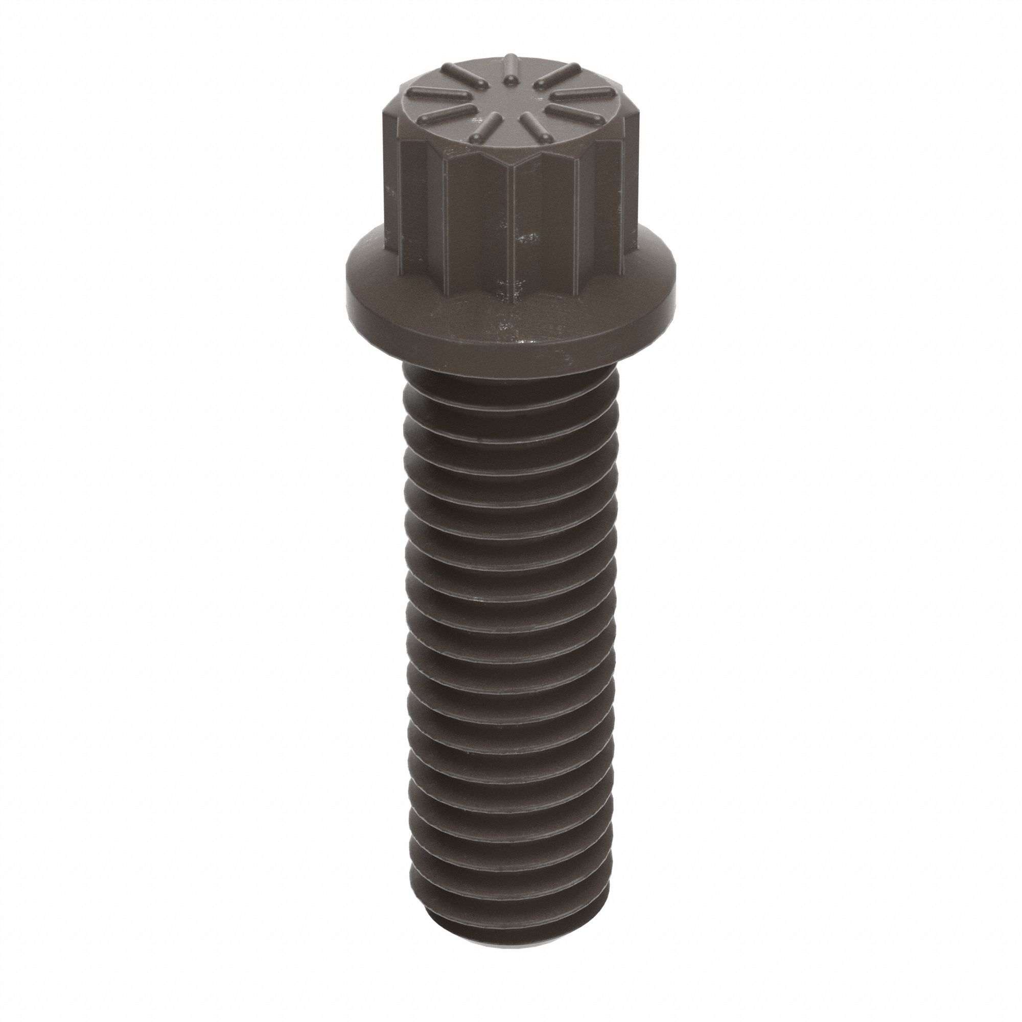 Flange Bolts: Std, Alloy Steel, Grade E9, Plain, 1 in lg, Fully Threaded, Inch, 50 PK