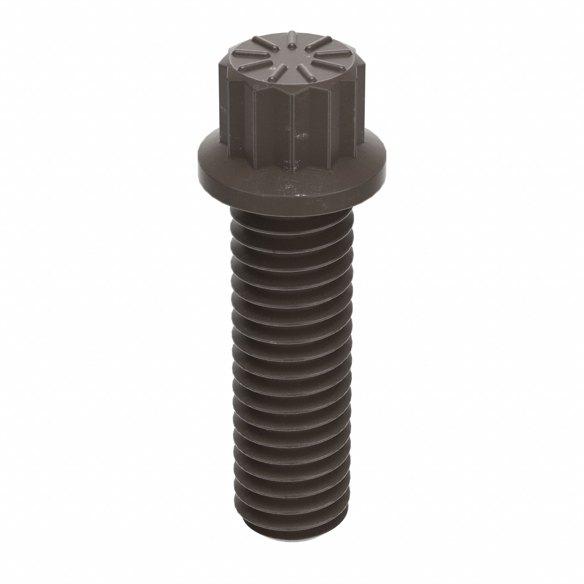 FLANGE BOLTS, STD, ALLOY STEEL, GRADE E9, PLAIN, 1¼ IN L, FULL THREAD, INCH, 3A, HRC37,25 PK