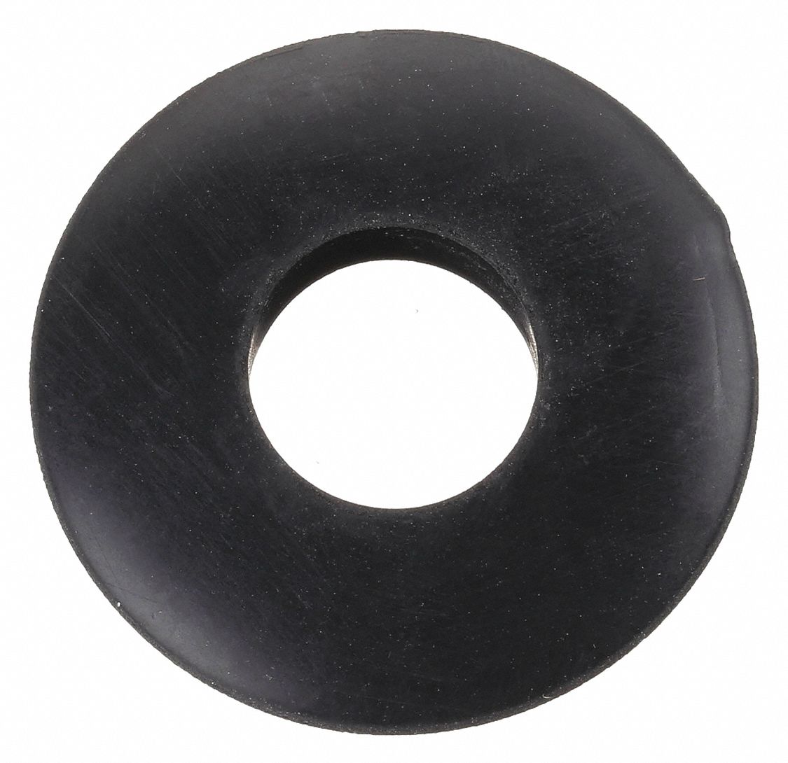 Gladhand Seal: Full Face Seal, 0.36 in Thick, Black, 60A-65A, 50 PK