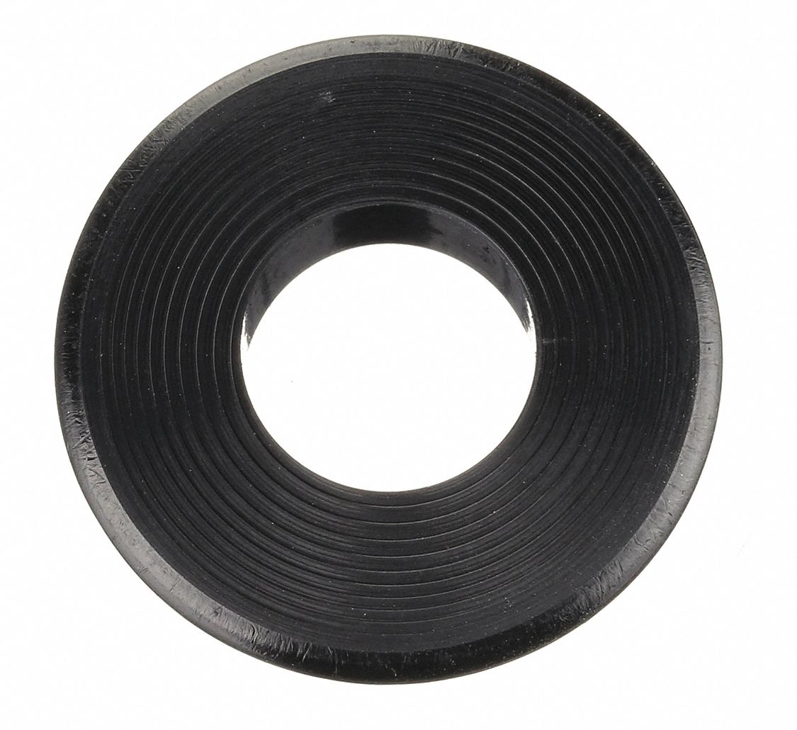 Gladhand Seal: Full Face Seal, 0.37 in Thick, Black, 70A-72A, 25 PK