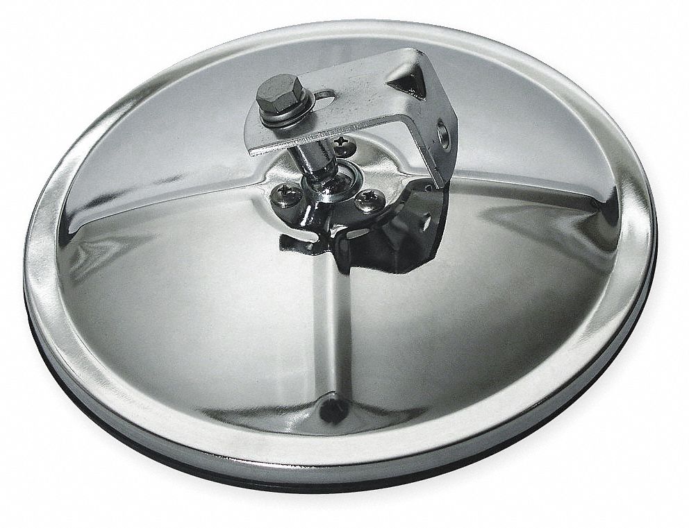 VELVAC Center Mount Convex Mirror, Convex, Heated No, Motorized No, 7