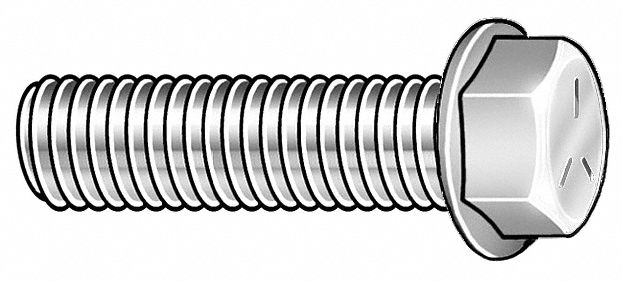 Flange Bolts Fastener L 1 in PK10