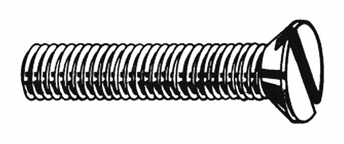 20mm L PK 50 A2 Stainless Steel FABORY M8-1.25mm Machine Screw 