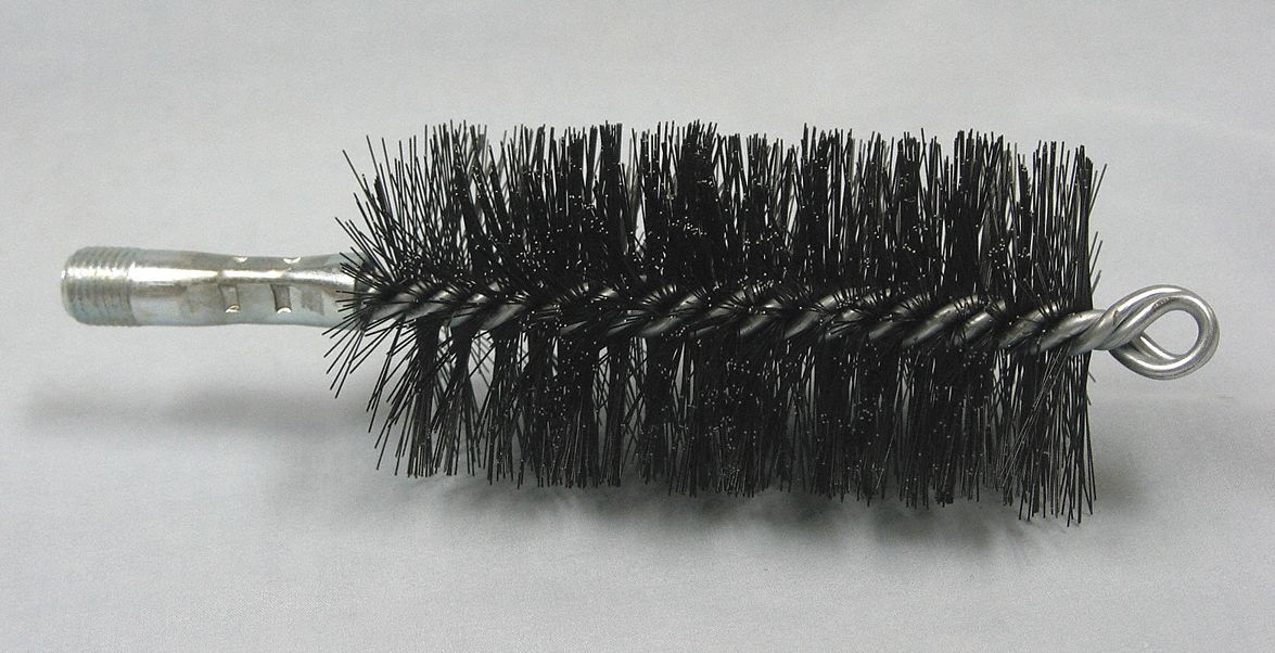 FLUE BRUSH,WIRE,L 4 1/2 IN,DIA 2 1/