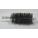 FLUE BRUSH, ¼ IN MALE THREADED CONNECTION, 2¼ IN DIAMETER, 4½ IN BRUSH L, TEMPERED STEEL
