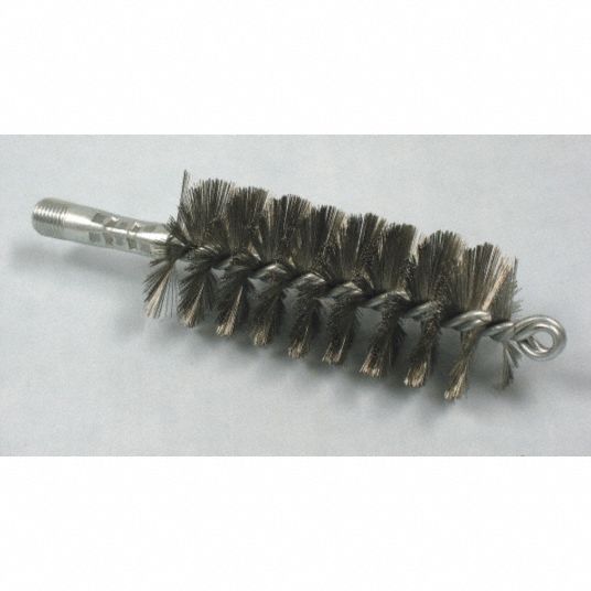 TOUGH GUY, Single Spiral/Double Stem, Stainless Steel, Flue Brush
