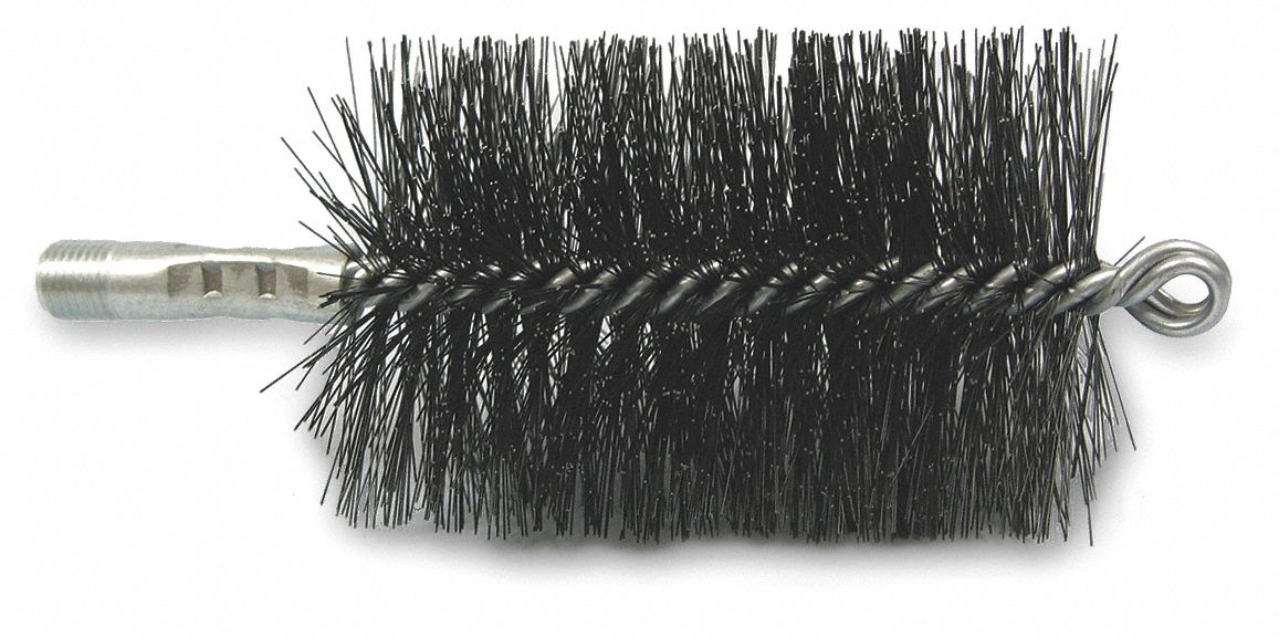 FLUE BRUSH,WIRE,L 4 1/2 IN,DIA 3 IN