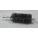 FLUE BRUSH, ¼ IN MALE THREADED CONNECTION, 2 IN DIAMETER, 4½ IN BRUSH L, TEMPERED STEEL
